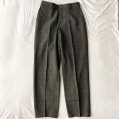 【ユニクロ】スマートアンクルパンツ センタープレス グレンチェック柄 S