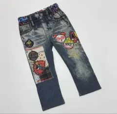 ヒステリックミニ ライクア パッチワーク デニムパンツ 90㌢
