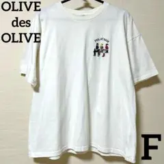 OLIVE des OLIVE 綿100 コットン 刺繍Tシャツ F ホワイトのサムネイル