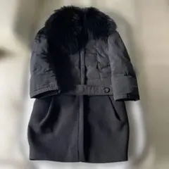 モンクレール　ダウンコート　0サイズ　ブラック