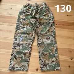 迷彩柄刺繍入りロングパンツ