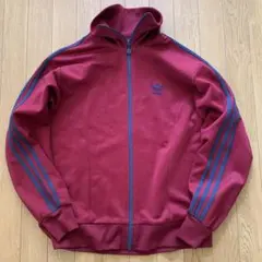 希少4号 アディダス デサント製 トラックジャケット ADS-4F 赤紺 80s