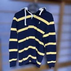 Polo Ralph Lauren ネイビーイエロー ストライプパーカー