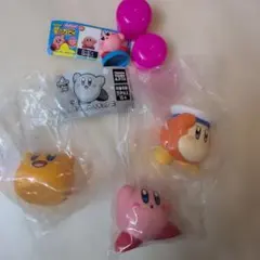 星のカービィ まんまるソフビフィギュア 3＆チョコエッグフィギュア