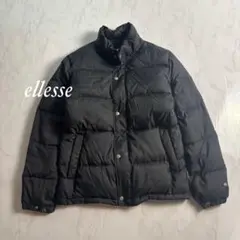 ellesse エレッセ　ダウンジャケット　48 黒　ダウン　フェザー　訳あり