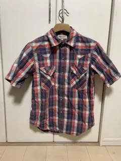 Levi's Red Tab チェック柄 ウエスタンシャツ 半袖 Mのサムネイル