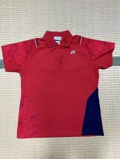 【YONEX】レッド　シャツ　レディース　Lサイズ