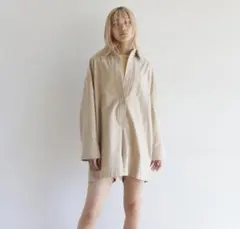 OXFORD シャツロンパース OXFORDシャツロンパース