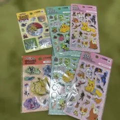 ポケモン　ぷっくりシール　ウォーターシール 韓国限定　ダイソー　DAISO