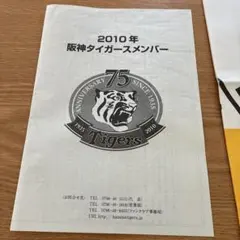 2010年 阪神タイガース メンバー表阪神タイガースショップ紙袋クリアファイルのサムネイル