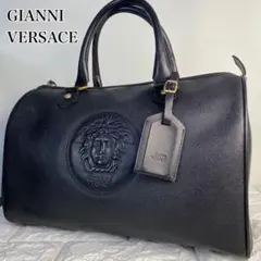 人気 VERSACE ヴェルサーチ ボストンバッグ メデューサ 大容量 レザー