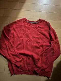 FRUIT OF THE LOOM 赤 クルーネック トレーナー L