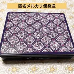 千鳥屋のチロリアン 九州国立博物館コラボ限定缶　白地アラベスク空き缶