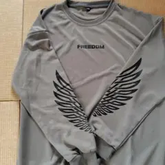 FREEDOM 長袖トレーナー カーキ XXXL