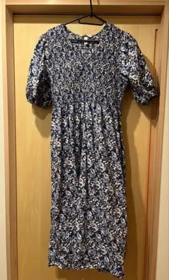 H&M ブルー　ワンピース Mサイズ