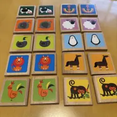 Hape アニマルメモリーゲーム　木製 動物 絵合わせ 知育玩具のサムネイル