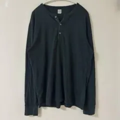 J.CREW ヘンリーネック 長袖カットソー ダークグレー Lのサムネイル