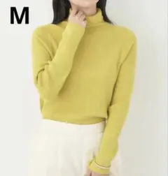 やわらかタッチリブタートルネックプルオーバー 長袖トップス ニット　ス31