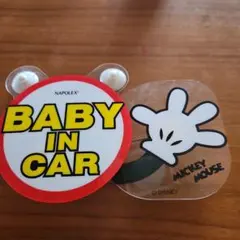 NAPOLEX ミッキーマウス BABY IN CAR ステッカーのサムネイル