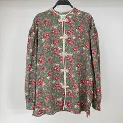 【jouetie】チャイナルーズオーバーサイズシャツ 長袖 トップス ブラウス