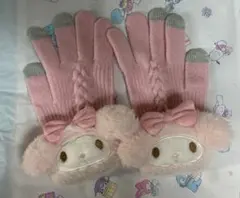 マイメロディ ぬいぐるみ付き手袋