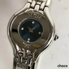 MCM エムシーエム 時計 腕時計 クォーツ ブルー 青 文字盤 ラインストーンのサムネイル