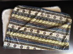 uchi*poca ストライプ柄ブランケット 冬 ひざ掛け