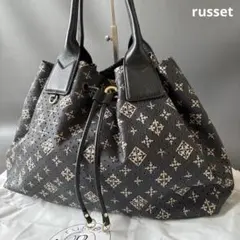 極美品✨ラシット トート オールレザー パンチング モノグラム 巾着 A4