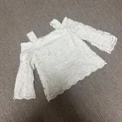 ◎ウィルセレクション　ホワイトレースブラウスカットソー