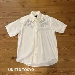 UNITED TOKYO 刺繍シャツ ホワイト サイズ2のサムネイル