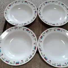 最終価格　スヌーピー深皿　20cm4枚セット