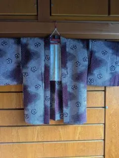 アンティーク羽織　大正ロマン　紫色絞り