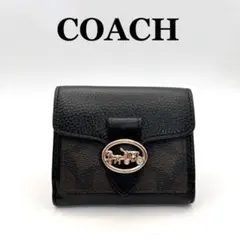 【未使用】コーチ ブラック レザー シグネチャー coach 二つ折り財布 2025年最新】coach 財布 2つ折り シグネチャーの人気アイテム