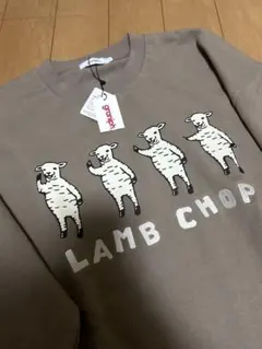 graniph グラニフ ラムチョップ プリント ロゴ刺繍スウェット トレーナー