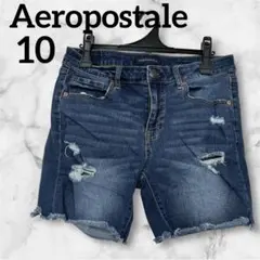 良品✨Aeropostale 【10】 ダメージ加工　デニム　ショートパンツ