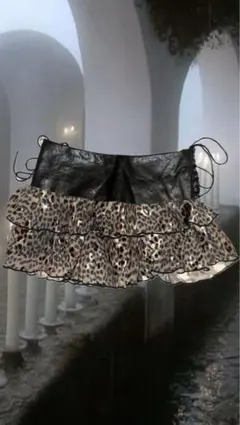 レオパードミニスカート♡グランジ