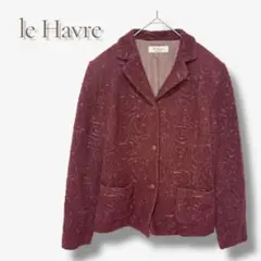 レトロ ヴィンテージ風 ルアーブル ジャケット アウター 花柄 刺繍 a786