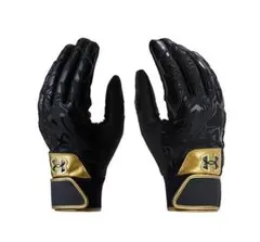 ★UNDER ARMOUR バッティンググローブ[BK/GD](MD) 新品！★