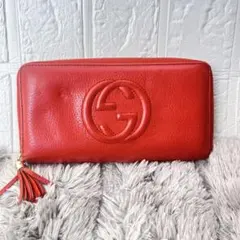 本物保証 GUCCI イタリア製ソーホーレザー 長財布 美品 付属品完備