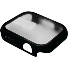 Apple Watch 45mm ケース ガラスフィルム 一体型 黒