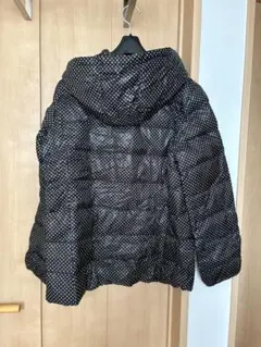 3can4on ドット柄 ダウンジャケット レディース ブラック　Mサイズ