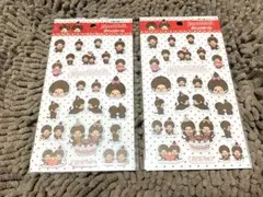 セリア モンチッチ ぷくっとシール 2点