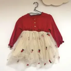 【美品】ベビー子供服 女の子 ワンピース ドレス