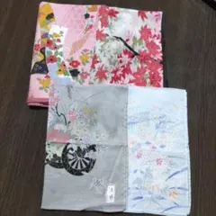 レディース　ハンカチ　4枚組