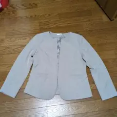 GLACIER ノーカラー ジャケット グレー M