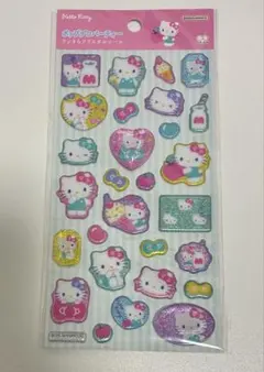 キティ　ポップデコパーティー　ラメきらクリスタルシール