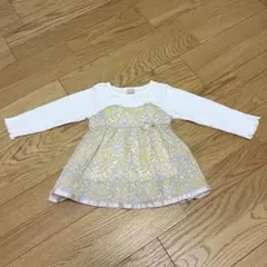 プティマイン　Petit main フラワー柄　長袖カットソー