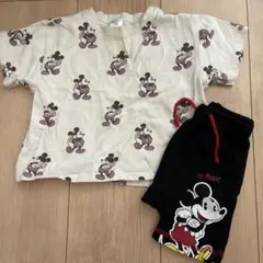 ミッキーマウス Tシャツとショートパンツセット