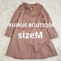 【新品】ルイルエブティック リボンブローチ付きドレスコート ベージュ Mのサムネイル