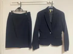 ICB Complete スカートスーツ上下 ストライプ ネイビー Mサイズ - メルカリ